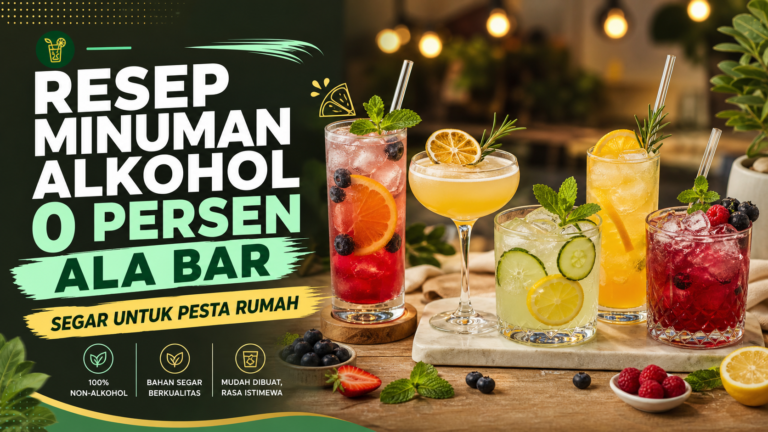 alkohol - Resep Minuman Alkohol 0 Persen ala Bar, Segar untuk Pesta Rumah
