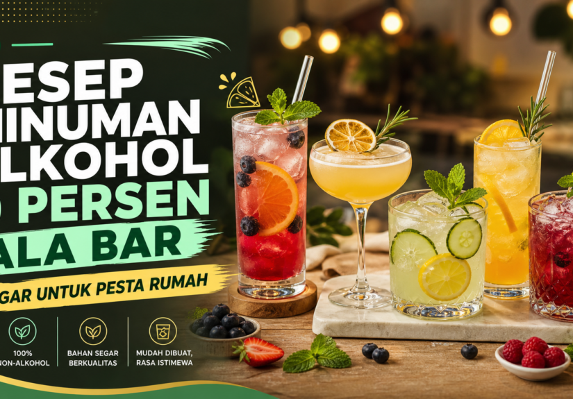 alkohol - Resep Minuman Alkohol 0 Persen ala Bar, Segar untuk Pesta Rumah