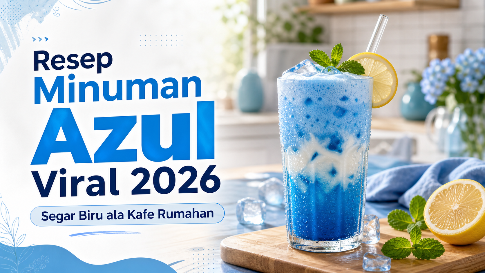 azul - Resep Minuman Azul Viral 2026, Segar Biru ala Kafe Rumahan