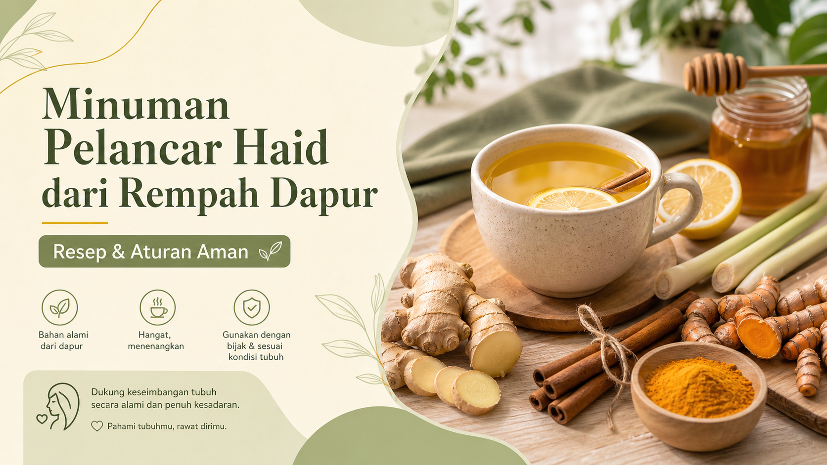 haid - Minuman Pelancar Haid dari Rempah Dapur, Resep dan Aturan Aman