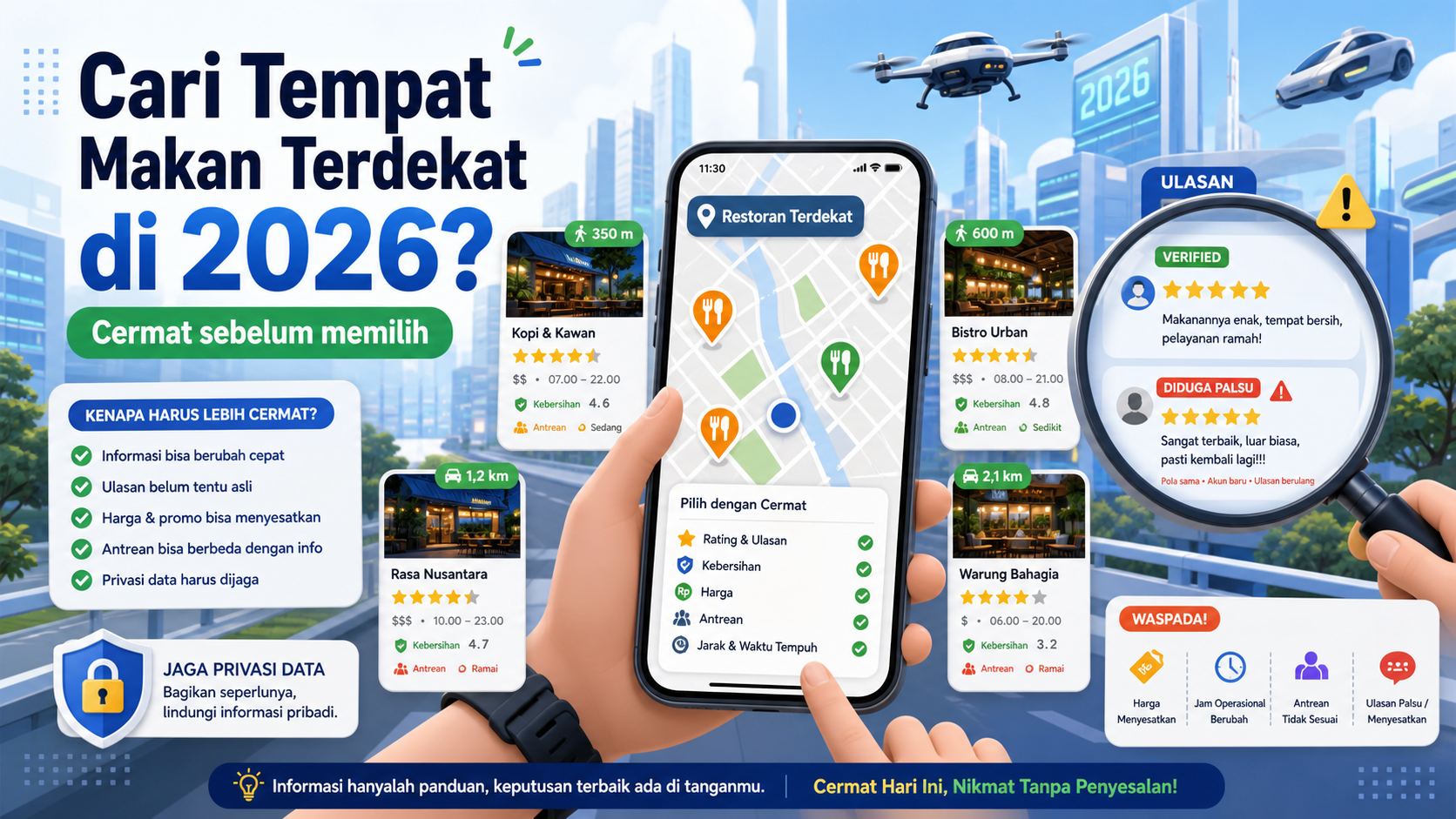 Kenapa Cari Tempat Makan Terdekat Harus Lebih Cermat pada 2026? - makan