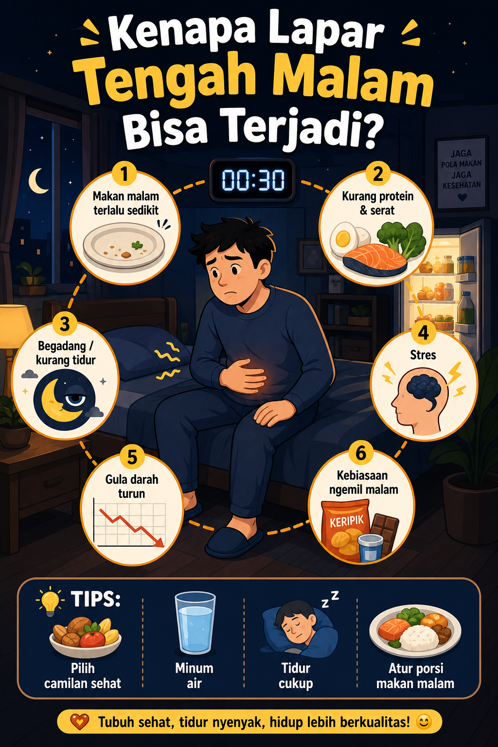 Kenapa Lapar Tengah Malam Bisa Terjadi? - makan