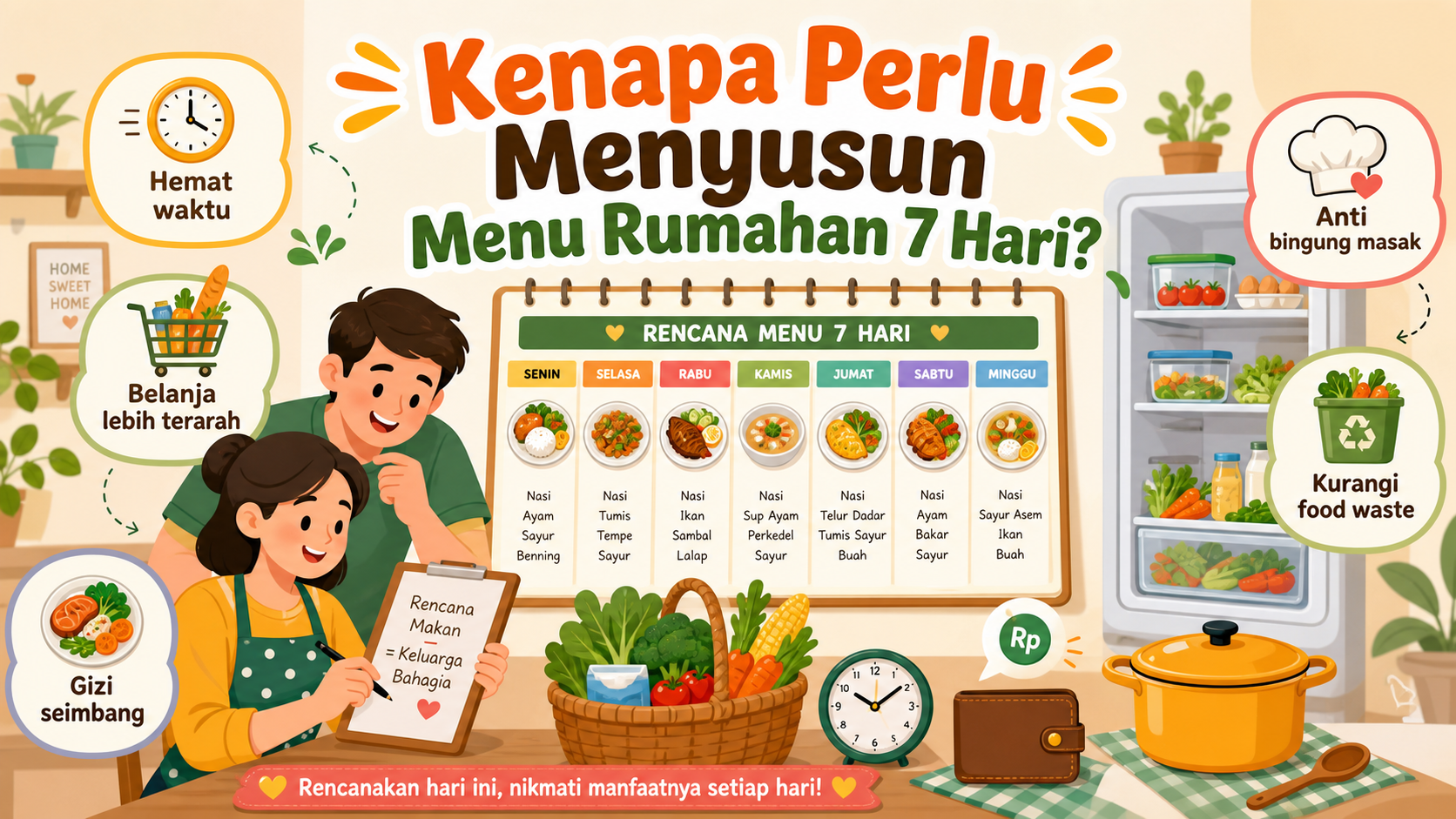 Kenapa Perlu Menyusun Menu Rumahan 7 Hari? - resep