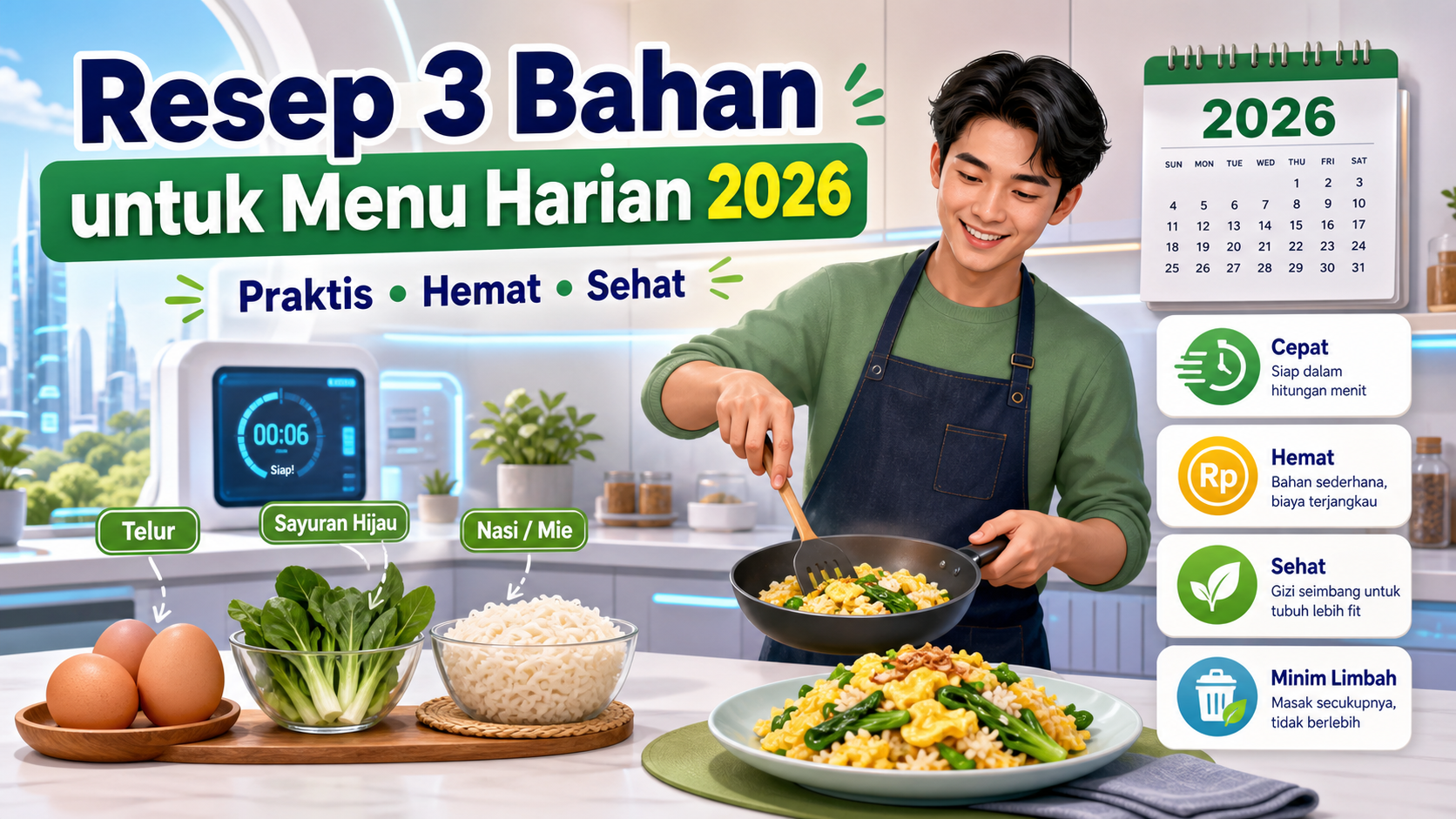 Kenapa Resep 3 Bahan Cocok untuk Menu Harian 2026? - resep