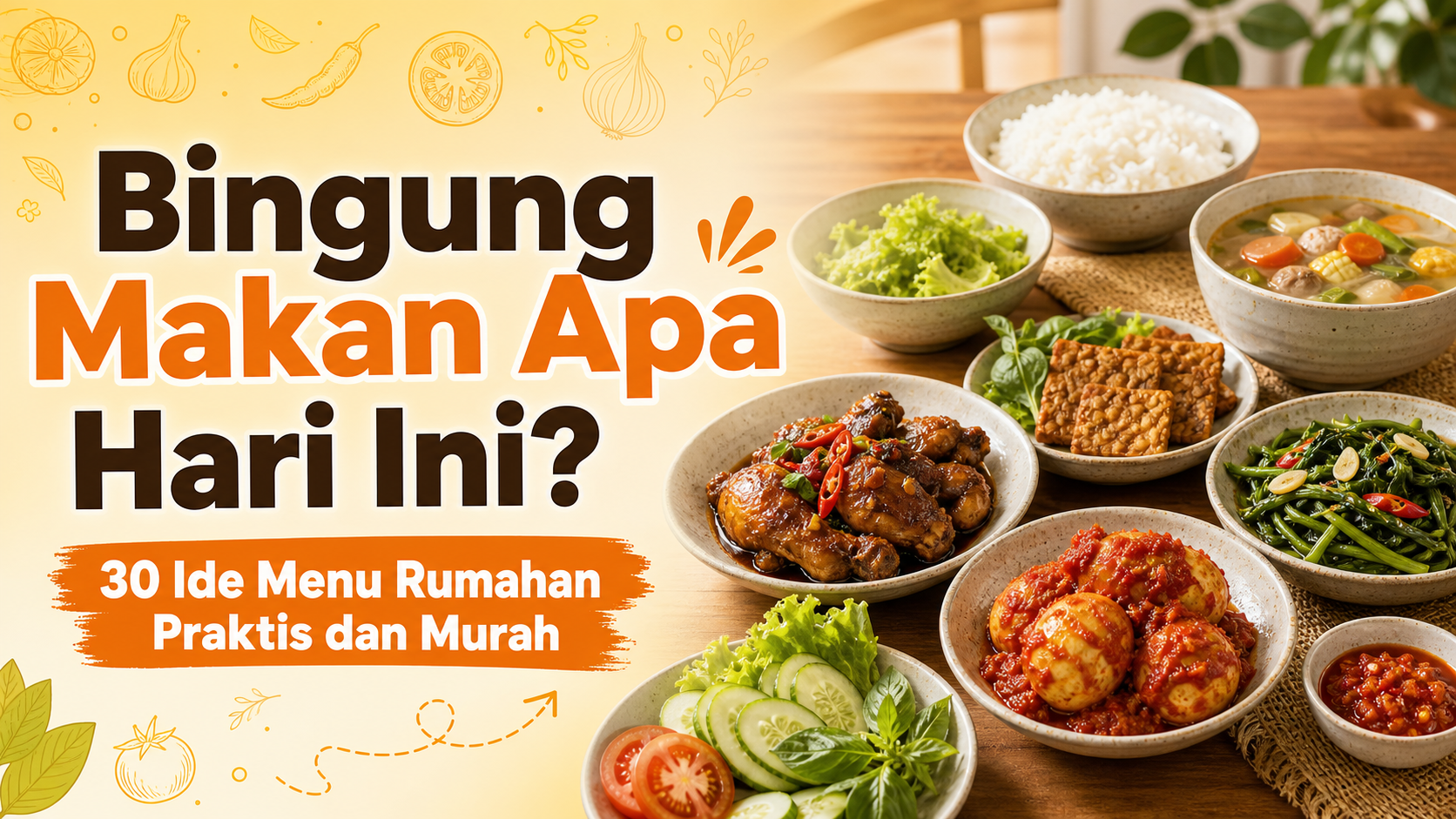 makan - Bingung Makan Apa Hari Ini? 30 Ide Menu Rumahan Praktis dan Murah
