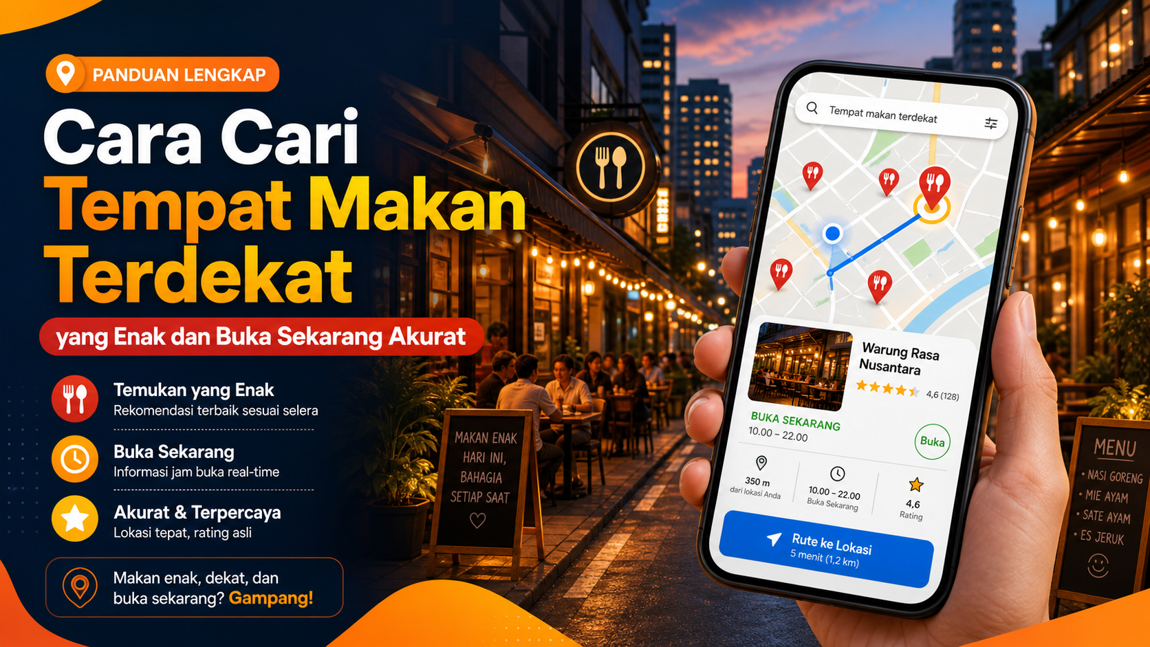 makan - Cara Cari Tempat Makan Terdekat yang Enak dan Buka Sekarang Akurat