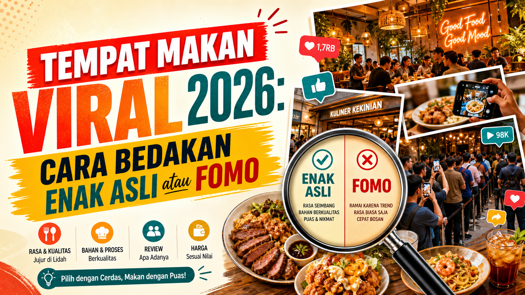 makan - Tempat Makan Viral 2026: Cara Bedakan Enak Asli atau FOMO
