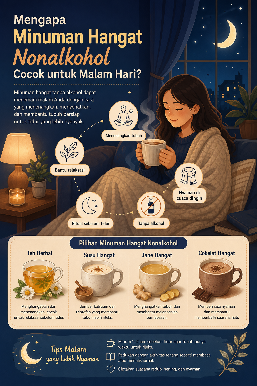 Mengapa Minuman Hangat Nonalkohol Cocok untuk Malam Hari? - relax