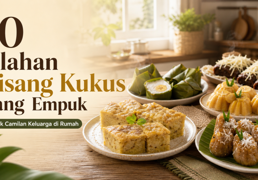 pisang - 10 Olahan Pisang Kukus yang Empuk untuk Camilan Keluarga di Rumah