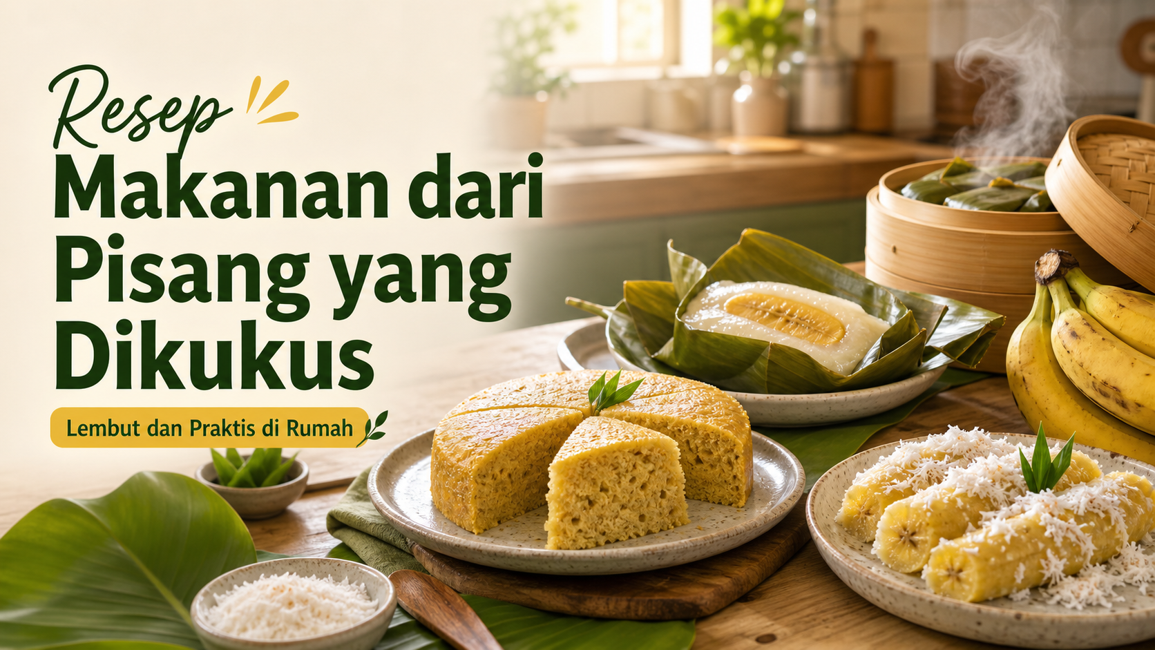 pisang - Resep Makanan dari Pisang yang Dikukus, Lembut dan Praktis di Rumah