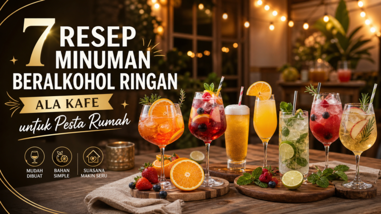 alkohol - 7 Resep Minuman Beralkohol Ringan ala Kafe untuk Pesta Rumah