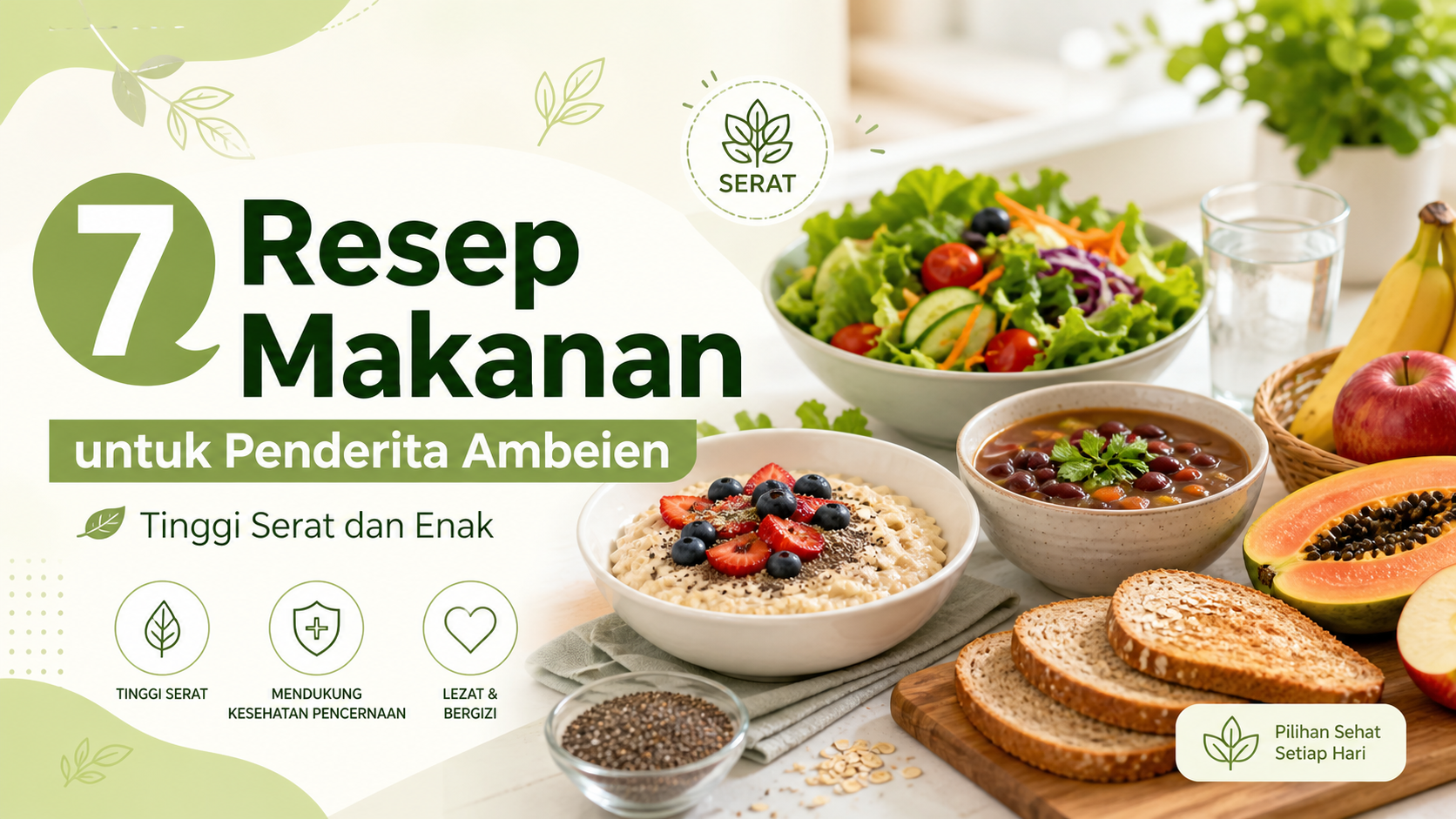 ambeien - 7 Resep Makanan untuk Penderita Ambeien, Tinggi Serat dan Enak