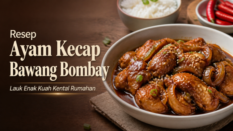 ayam - Resep Ayam Kecap Bawang Bombay, Lauk Enak Kuah Kental Rumahan