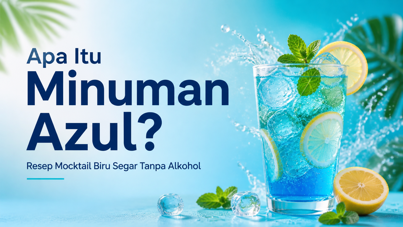 azul - Apa Itu Minuman Azul? Resep Mocktail Biru Segar Tanpa Alkohol