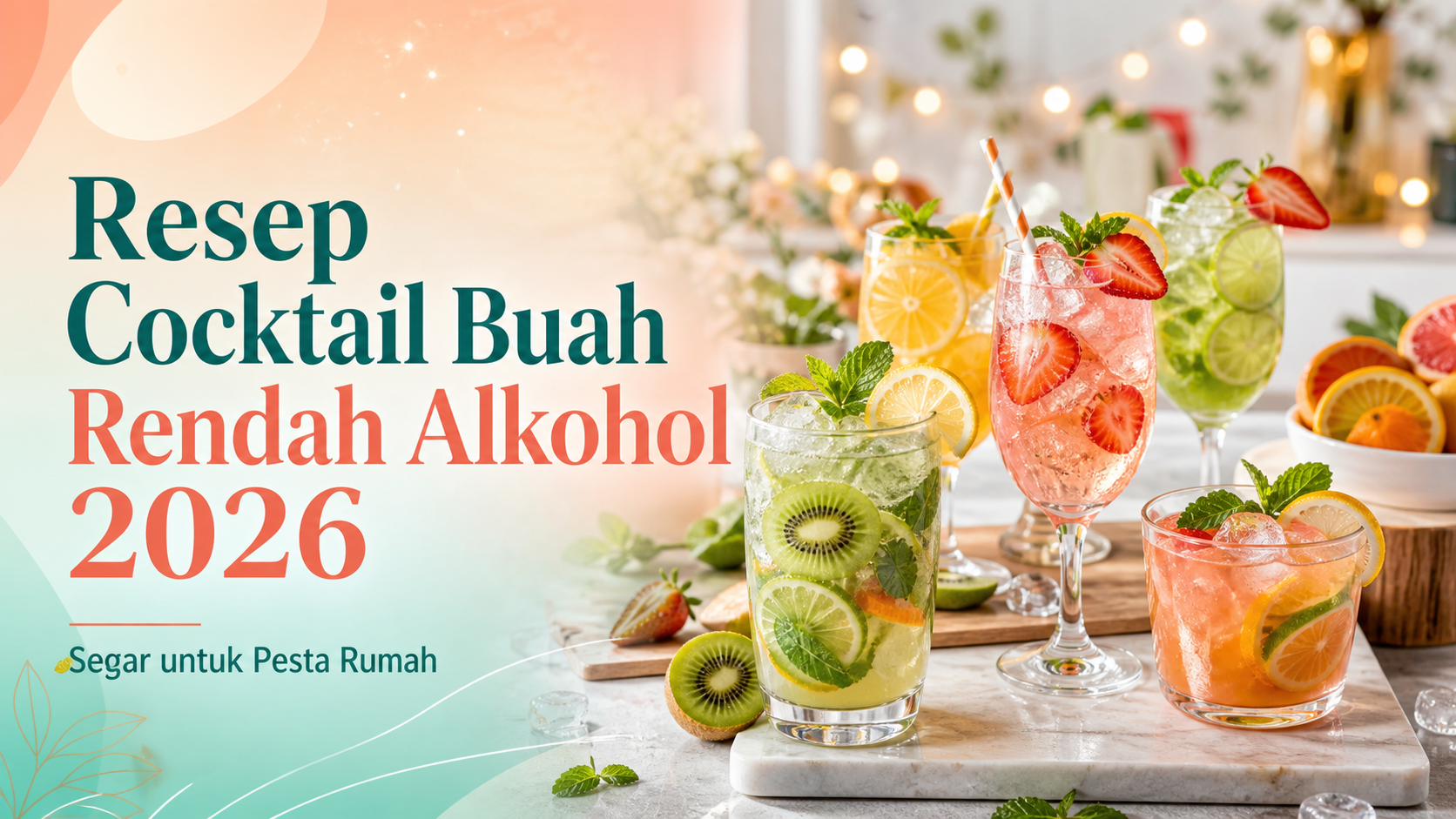 cocktail - Resep Cocktail Buah Rendah Alkohol 2026, Segar untuk Pesta Rumah