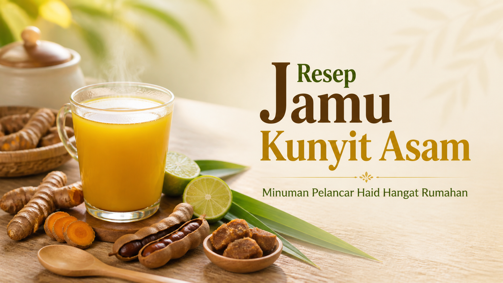 haid - Resep Jamu Kunyit Asam, Minuman Pelancar Haid Hangat Rumahan