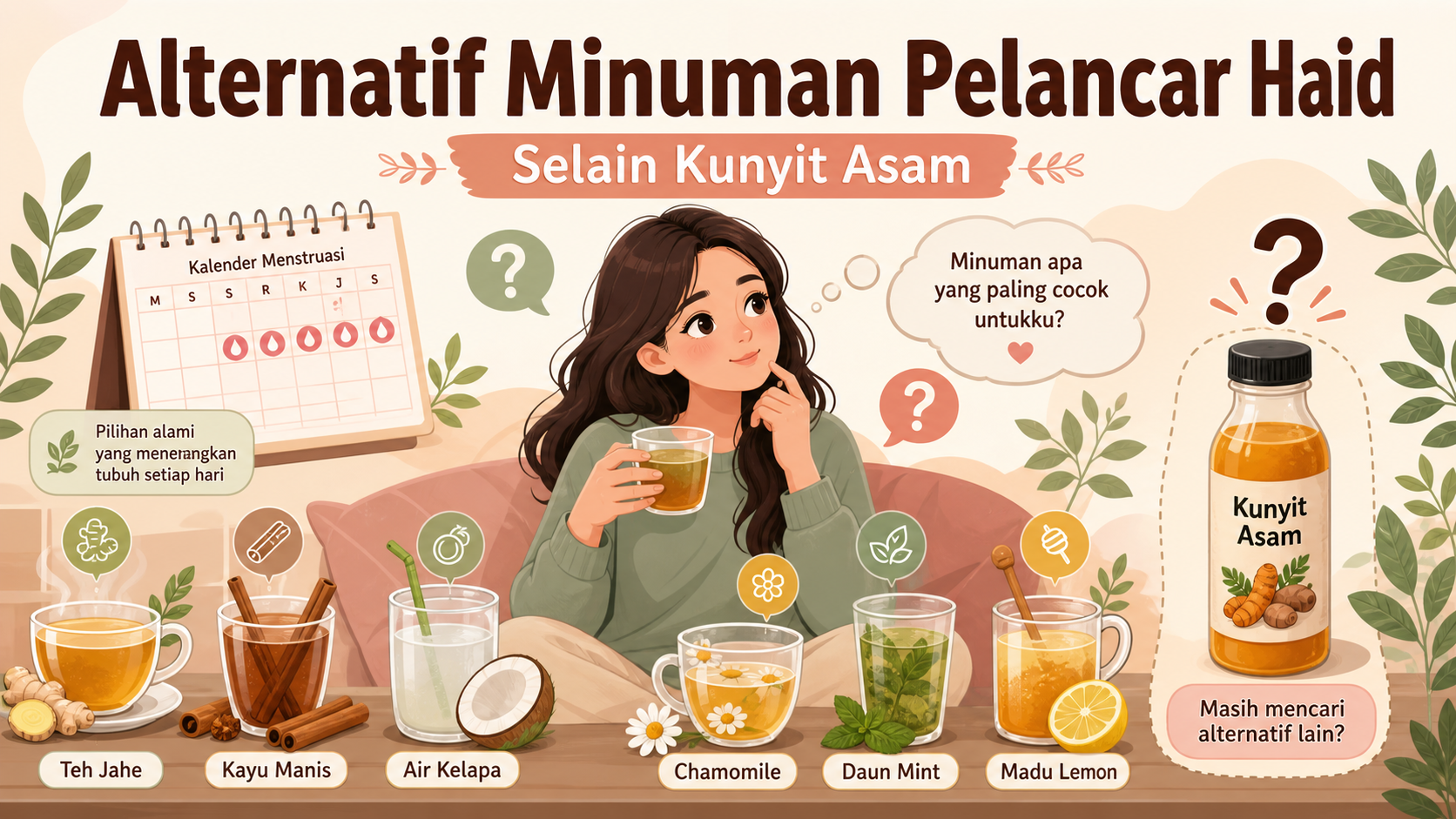 Kenapa Banyak Orang Mencari Minuman Pelancar Haid Selain Kunyit Asam? - haid