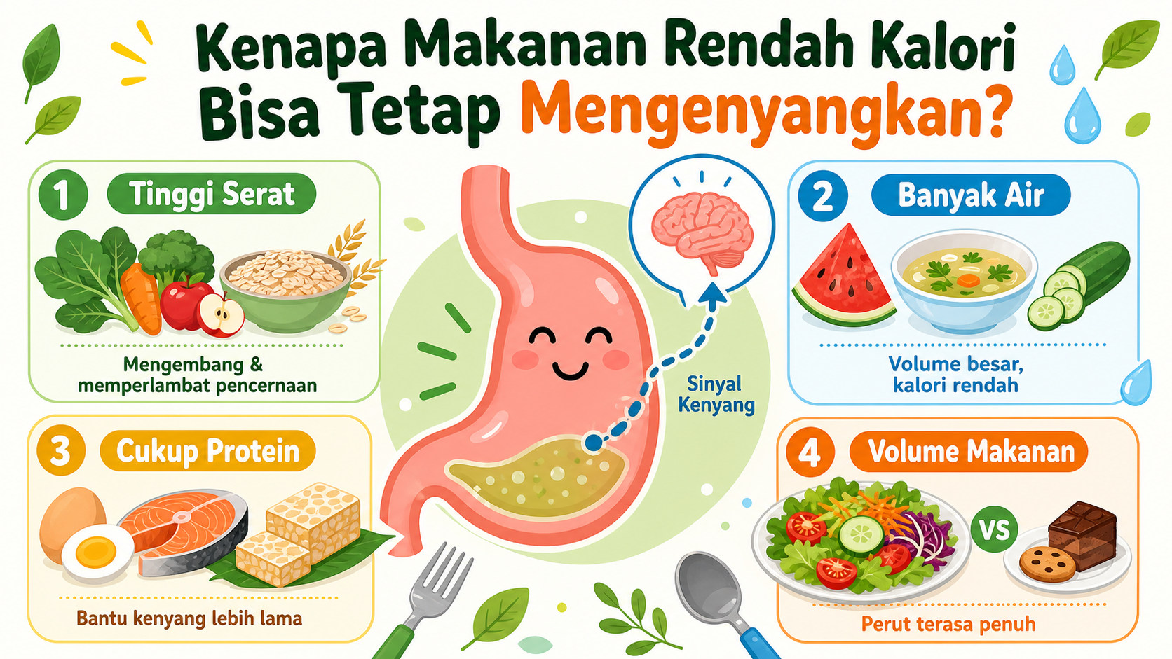 Kenapa Makanan Rendah Kalori Bisa Tetap Mengenyangkan? - sehat