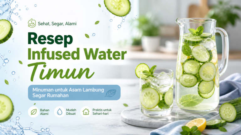 lambung - Resep Infused Water Timun, Minuman untuk Asam Lambung Segar Rumahan
