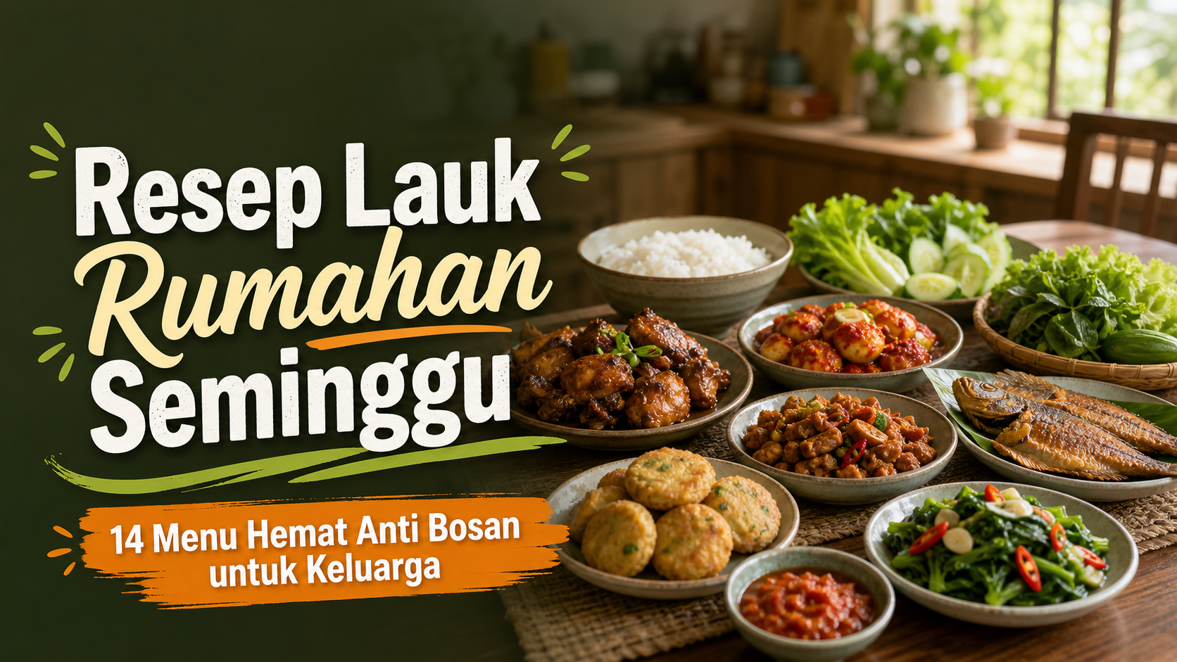 lauk - Resep Lauk Rumahan Seminggu: 14 Menu Hemat Anti Bosan untuk Keluarga