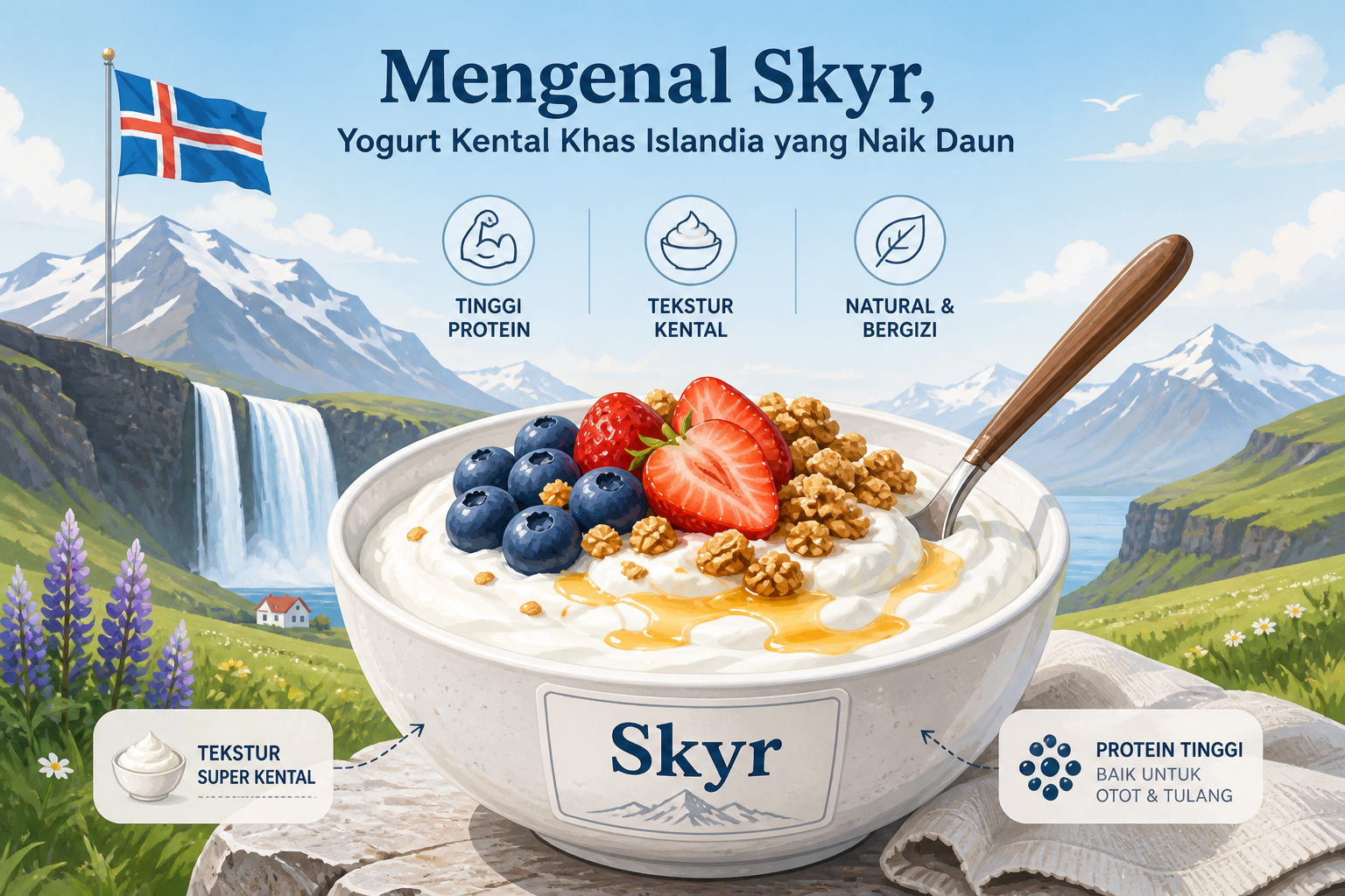Mengenal Skyr, Yogurt Kental Khas Islandia yang Naik Daun - iceland