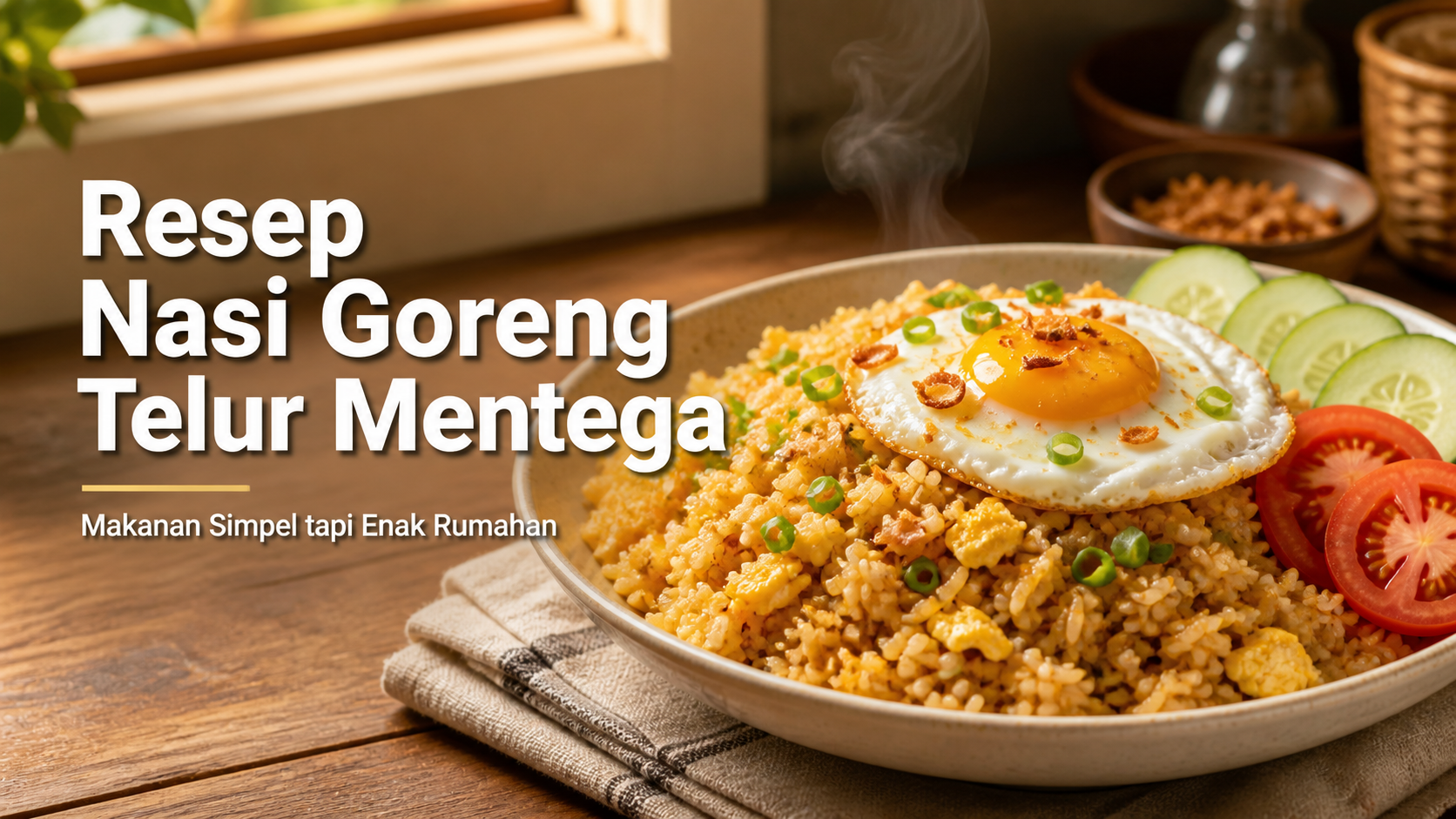 nasi - Resep Nasi Goreng Telur Mentega, Makanan Simpel tapi Enak Rumahan