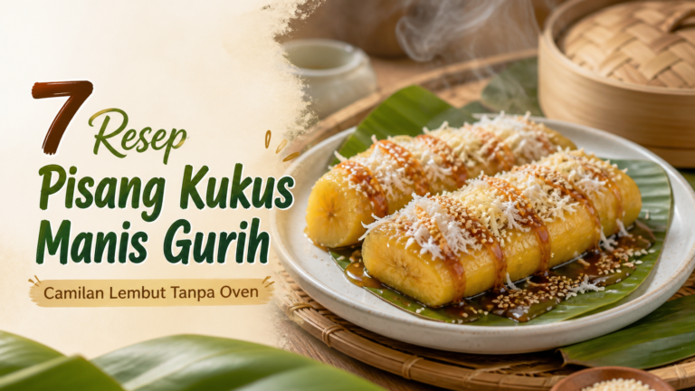 pisang - 7 Resep Pisang Kukus Manis Gurih, Camilan Lembut Tanpa Oven