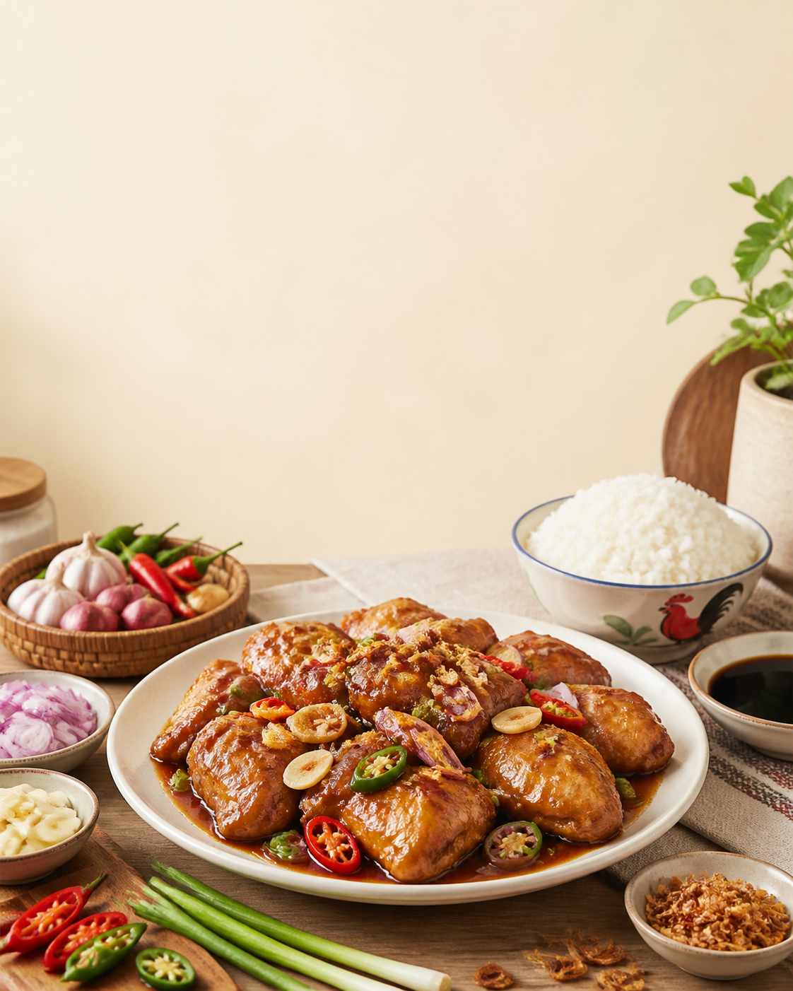 Resep Ayam Kecap Bumbu Iris, Lauk Rumahan Praktis Anti Gagal - ayam