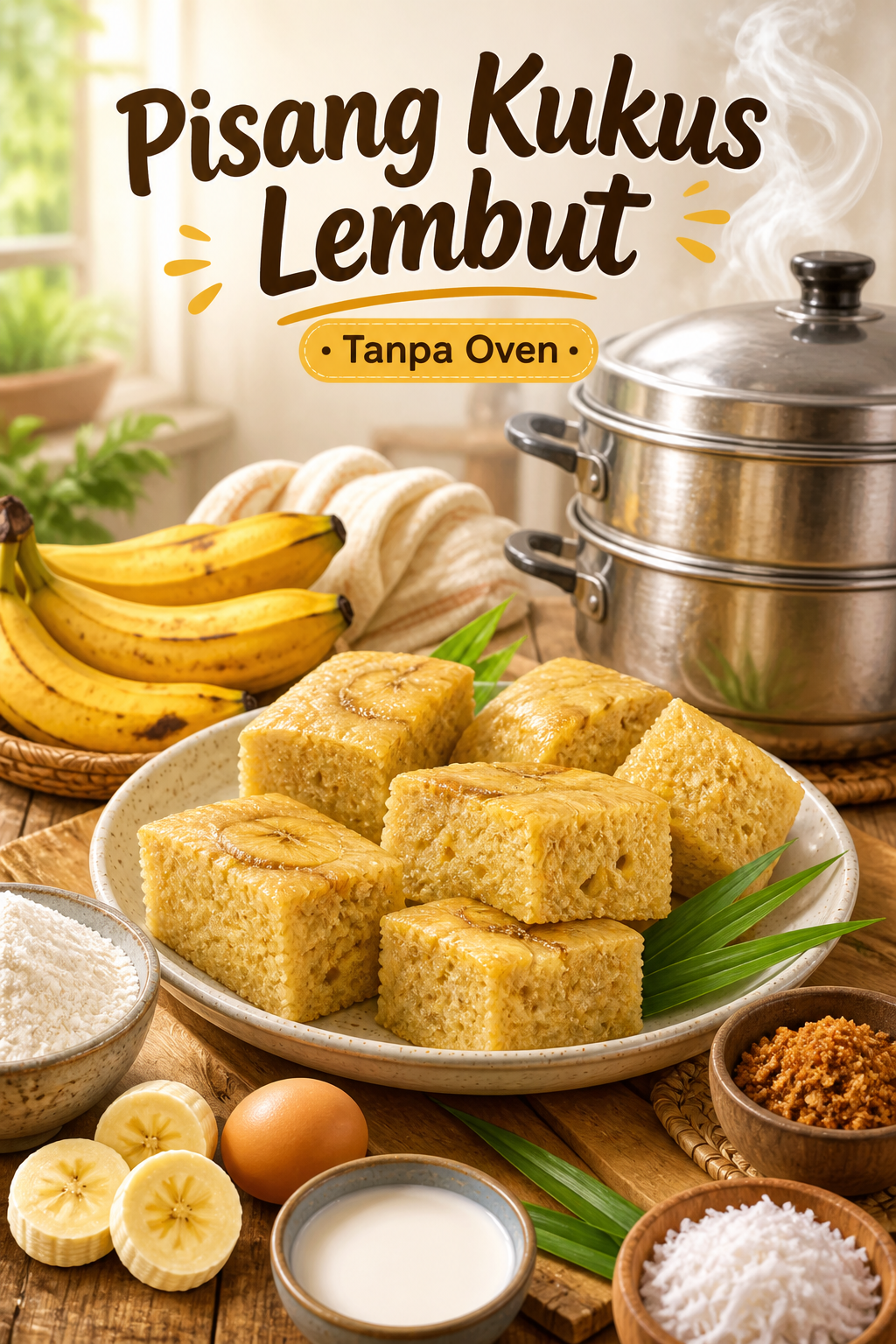 Resep Makanan dari Pisang yang Dikukus, Lembut Tanpa Oven - pisang
