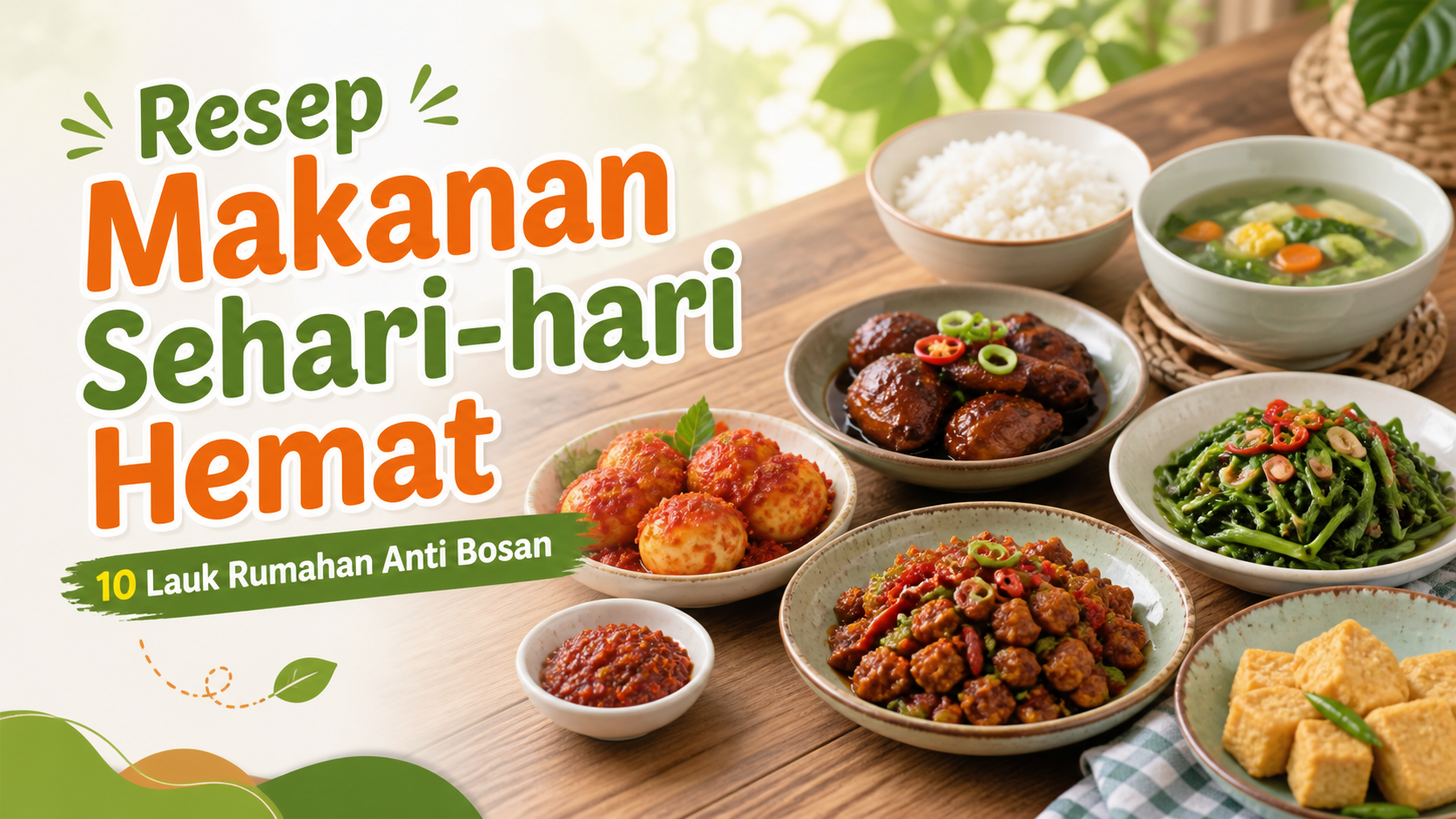 resep - Resep Makanan Sehari-hari Hemat: 10 Lauk Rumahan Anti Bosan