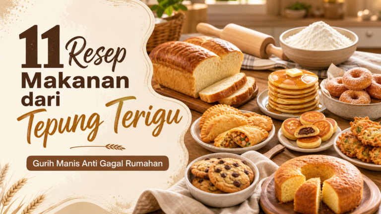 terigu - 11 Resep Makanan dari Tepung Terigu, Gurih Manis Anti Gagal Rumahan