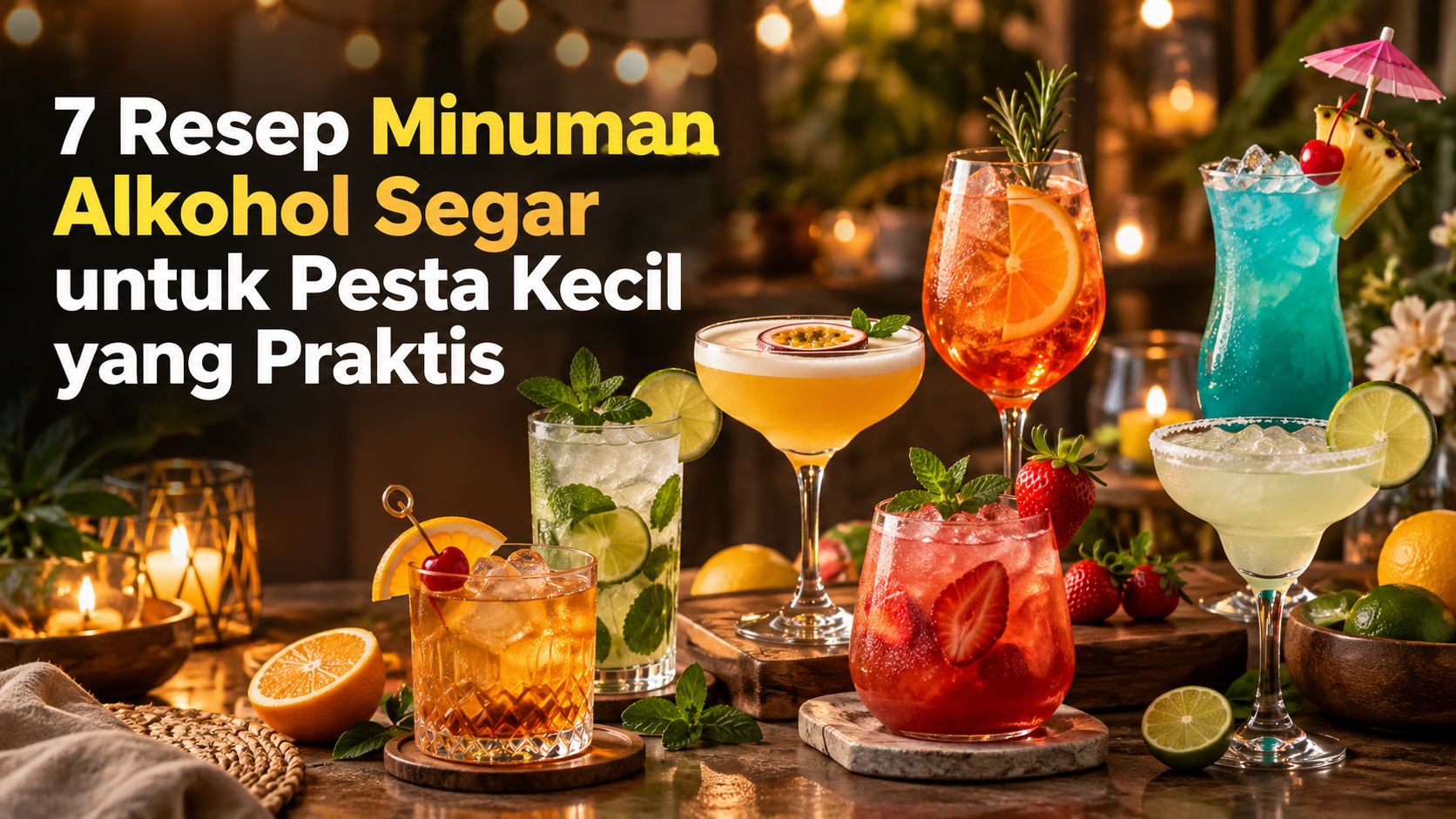 alkohol - 7 Resep Minuman Alkohol Segar untuk Pesta Kecil yang Praktis