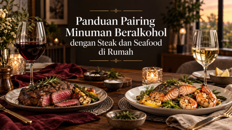 alkohol - Panduan Pairing Minuman Beralkohol dengan Steak dan Seafood di Rumah