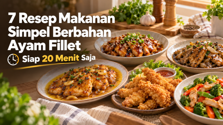 ayam - 7 Resep Makanan Simpel Berbahan Ayam Fillet, Siap 20 Menit Saja