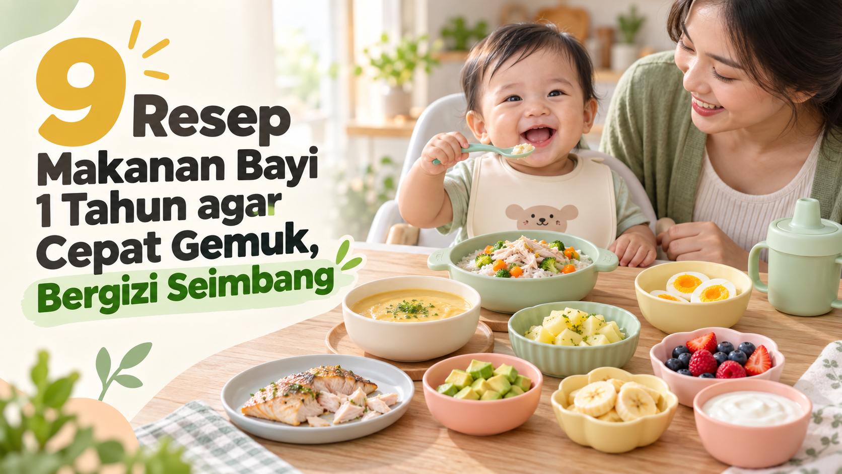 bayi - 9 Resep Makanan Bayi 1 Tahun agar Cepat Gemuk, Bergizi Seimbang