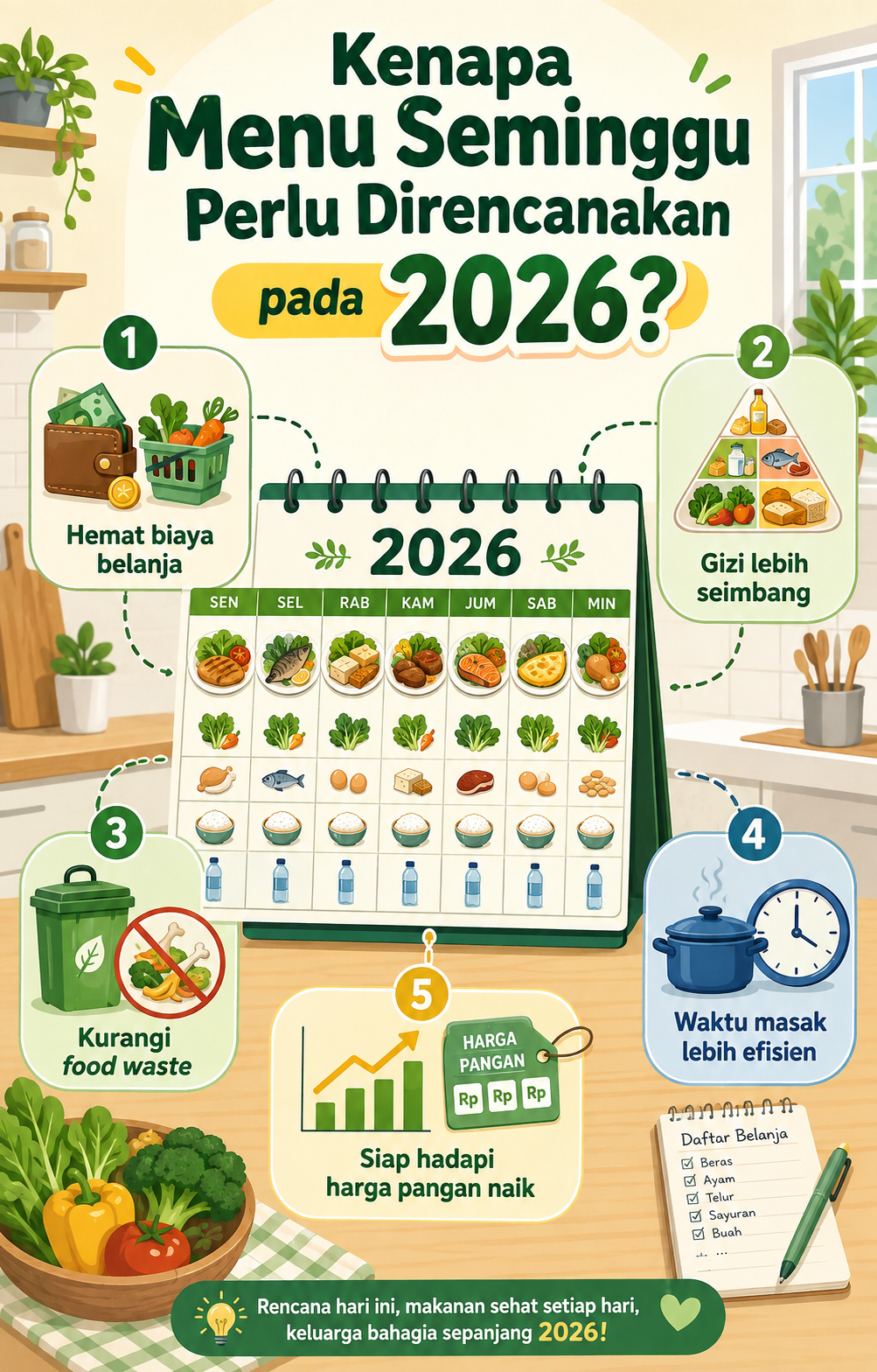 Kenapa Menu Seminggu Perlu Direncanakan pada 2026? - resep