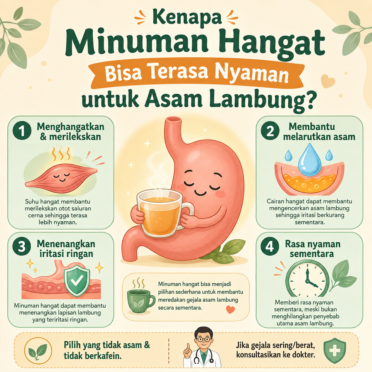 Kenapa Minuman Hangat Bisa Terasa Nyaman untuk Asam Lambung? - lambung