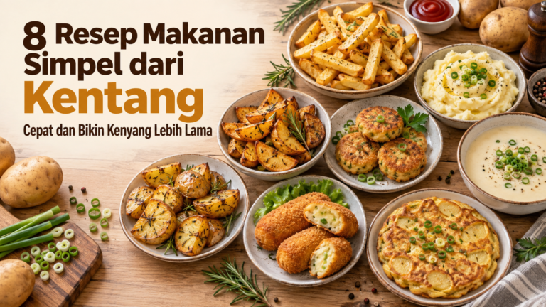 kentang - 8 Resep Makanan Simpel dari Kentang, Cepat dan Bikin Kenyang Lebih Lama