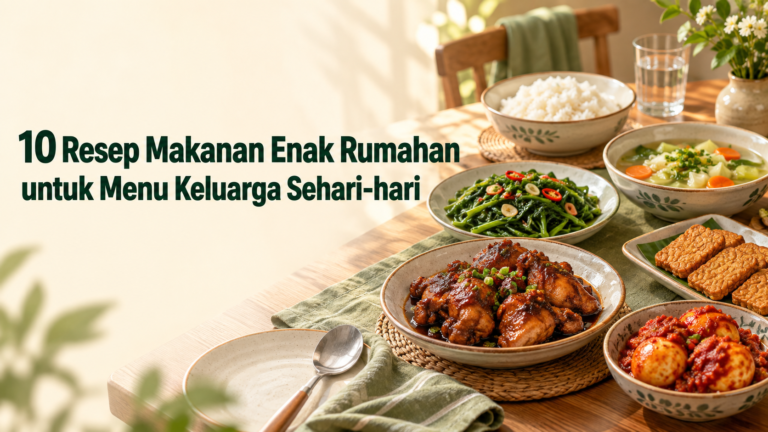 makanan - 10 Resep Makanan Enak Rumahan untuk Menu Keluarga Sehari-hari