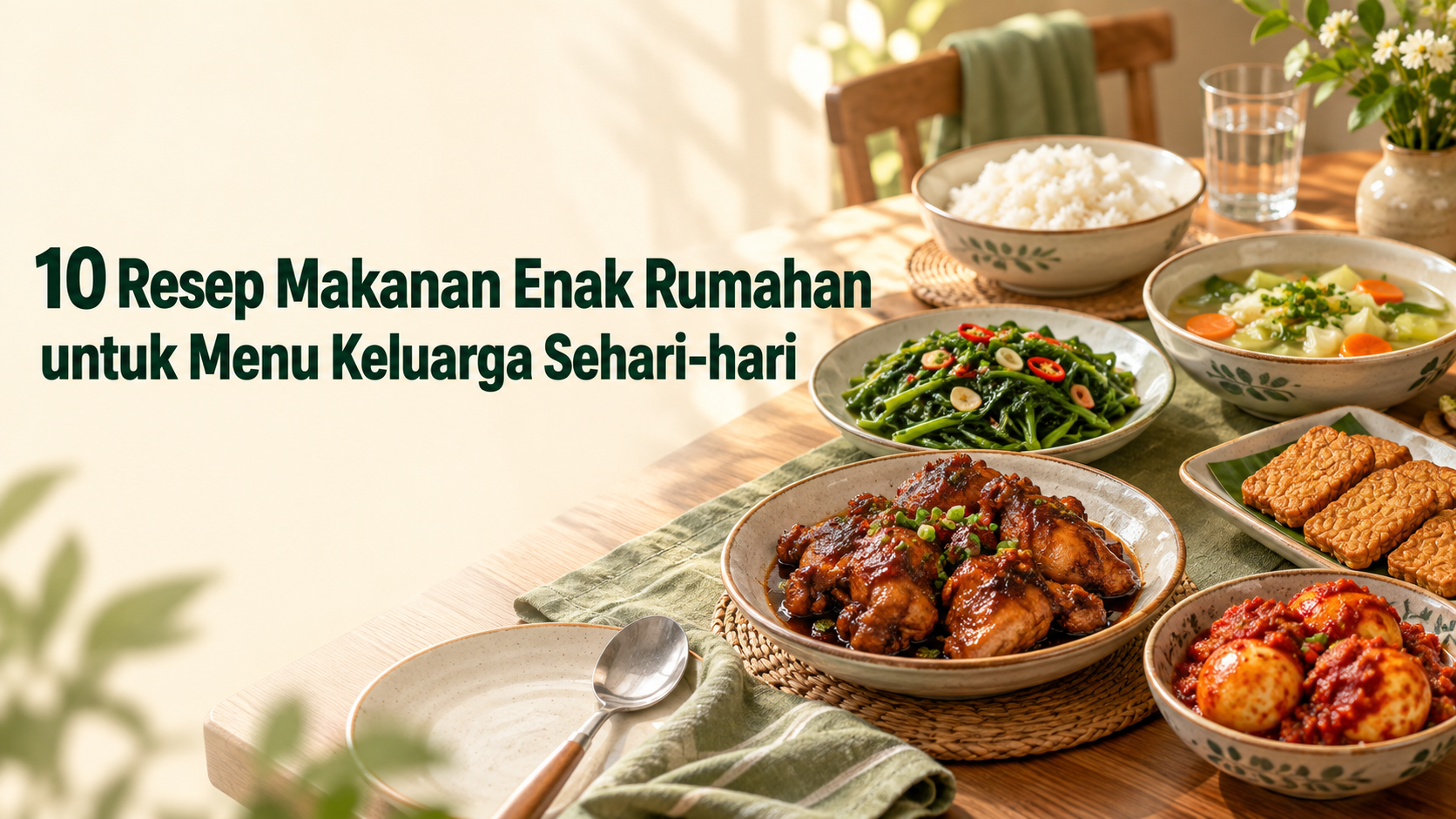 makanan - 10 Resep Makanan Enak Rumahan untuk Menu Keluarga Sehari-hari