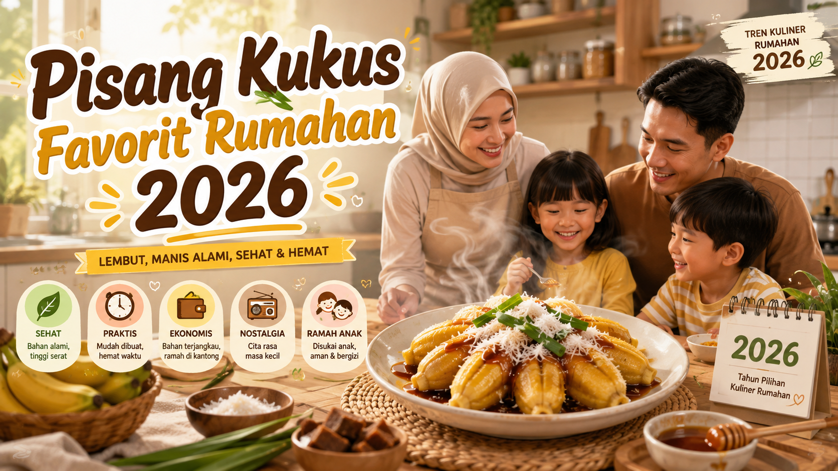 Mengapa Pisang Kukus Jadi Favorit Kuliner Rumahan 2026? - pisang