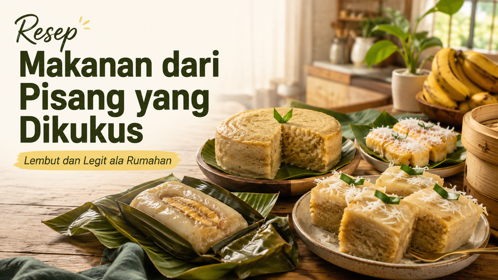 pisang - Resep Makanan dari Pisang yang Dikukus, Lembut dan Legit ala Rumahan