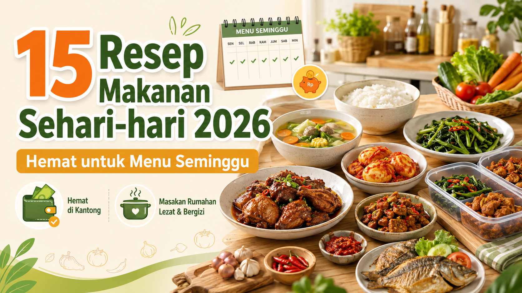 resep - 15 Resep Makanan Sehari-hari 2026, Hemat untuk Menu Seminggu