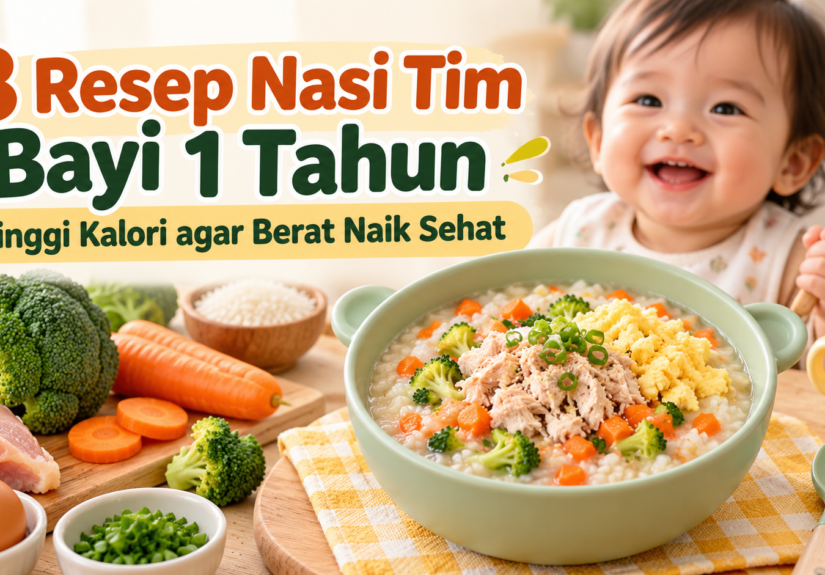 bayi - 8 Resep Nasi Tim Bayi 1 Tahun Tinggi Kalori agar Berat Naik Sehat