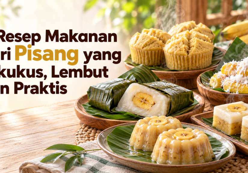 pisang - 9 Resep Makanan dari Pisang yang Dikukus, Lembut dan Praktis