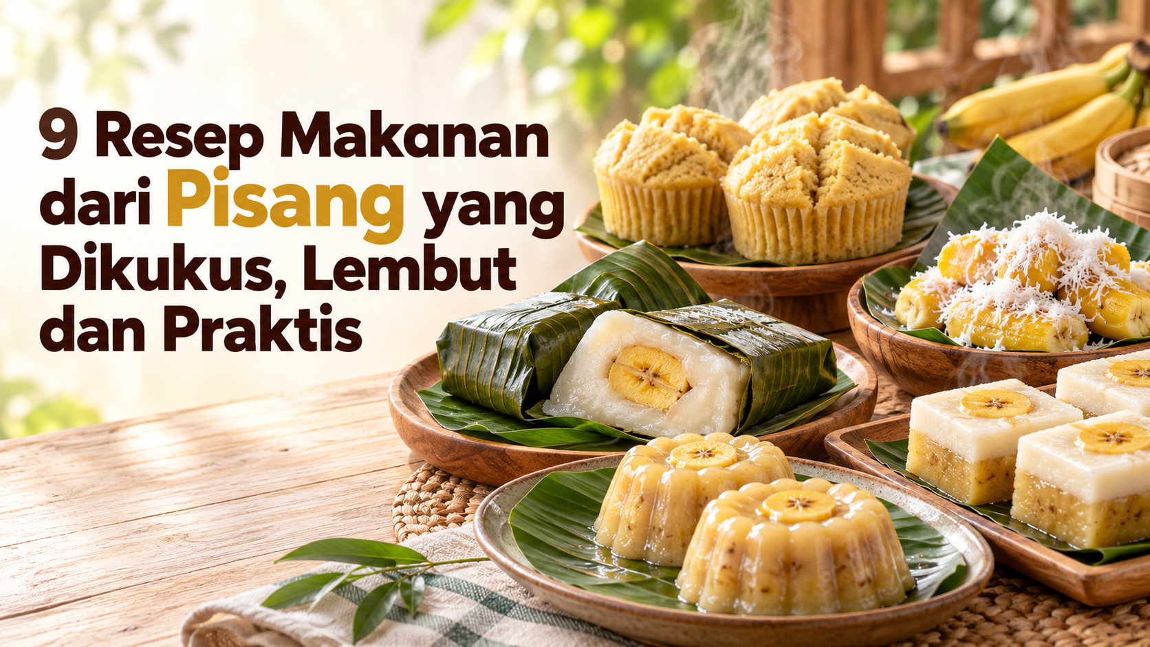 pisang - 9 Resep Makanan dari Pisang yang Dikukus, Lembut dan Praktis