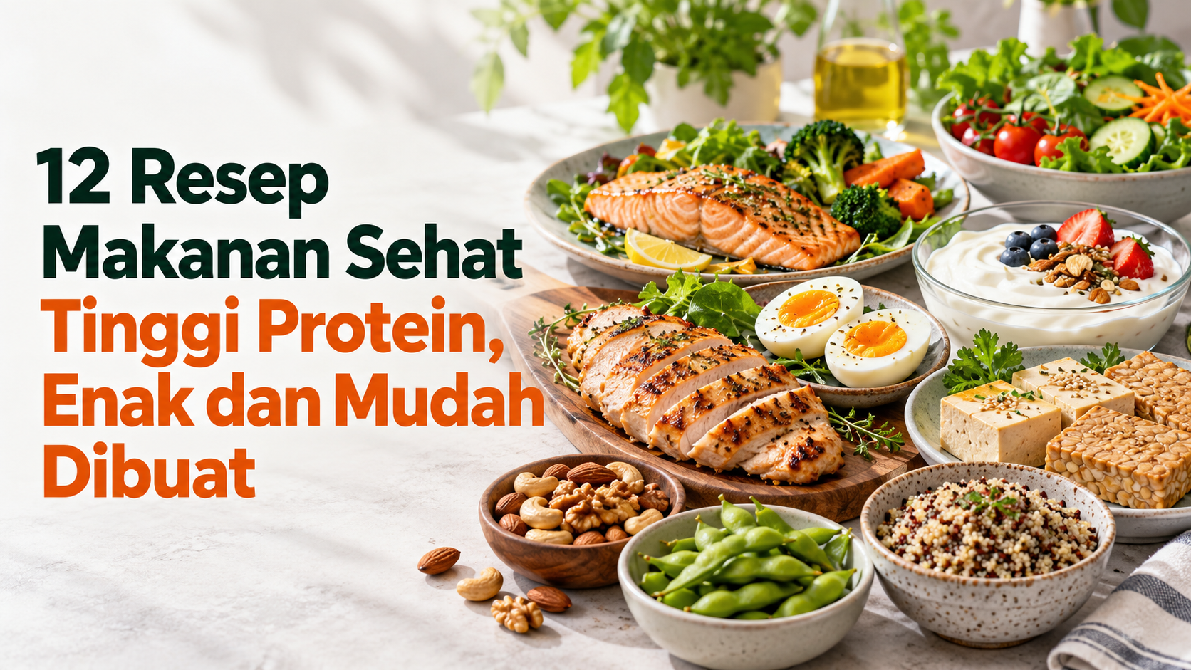 protein - 12 Resep Makanan Sehat Tinggi Protein, Enak dan Mudah Dibuat