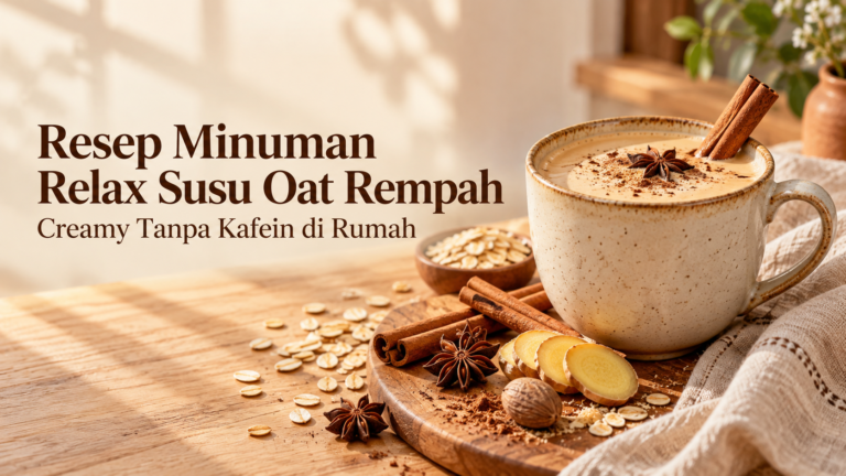 relax - Resep Minuman Relax Susu Oat Rempah, Creamy Tanpa Kafein di Rumah