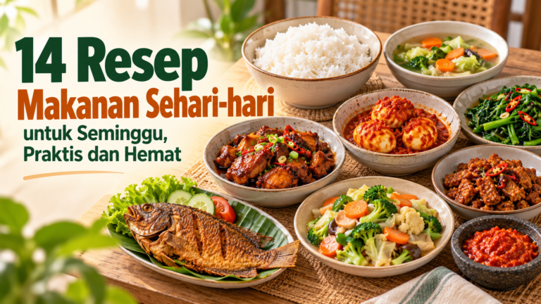 resep - 14 Resep Makanan Sehari-hari untuk Seminggu, Praktis dan Hemat