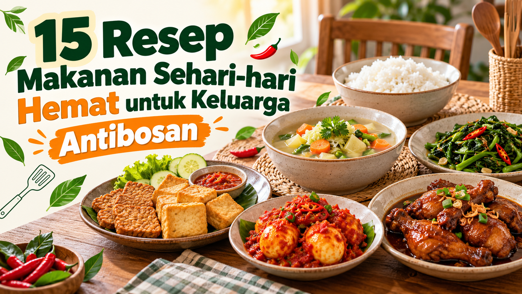 resep - 15 Resep Makanan Sehari-hari Hemat untuk Keluarga, Antibosan
